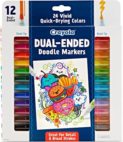 Crayola Super Tips Marker Set (120ct), Kids Washable Markers